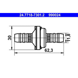 Контрольний клапан ATE 24771873012