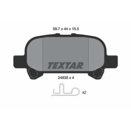 Комплект гальмівних колодок з 4 шт. дисків Textar 2483501