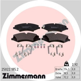 Колодки тормозные дисковые ZIMMERMANN 250221852