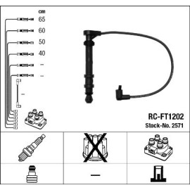 NGK 2571 2571 Комплект изолированных проводов для свечей зажигания NGK 2571