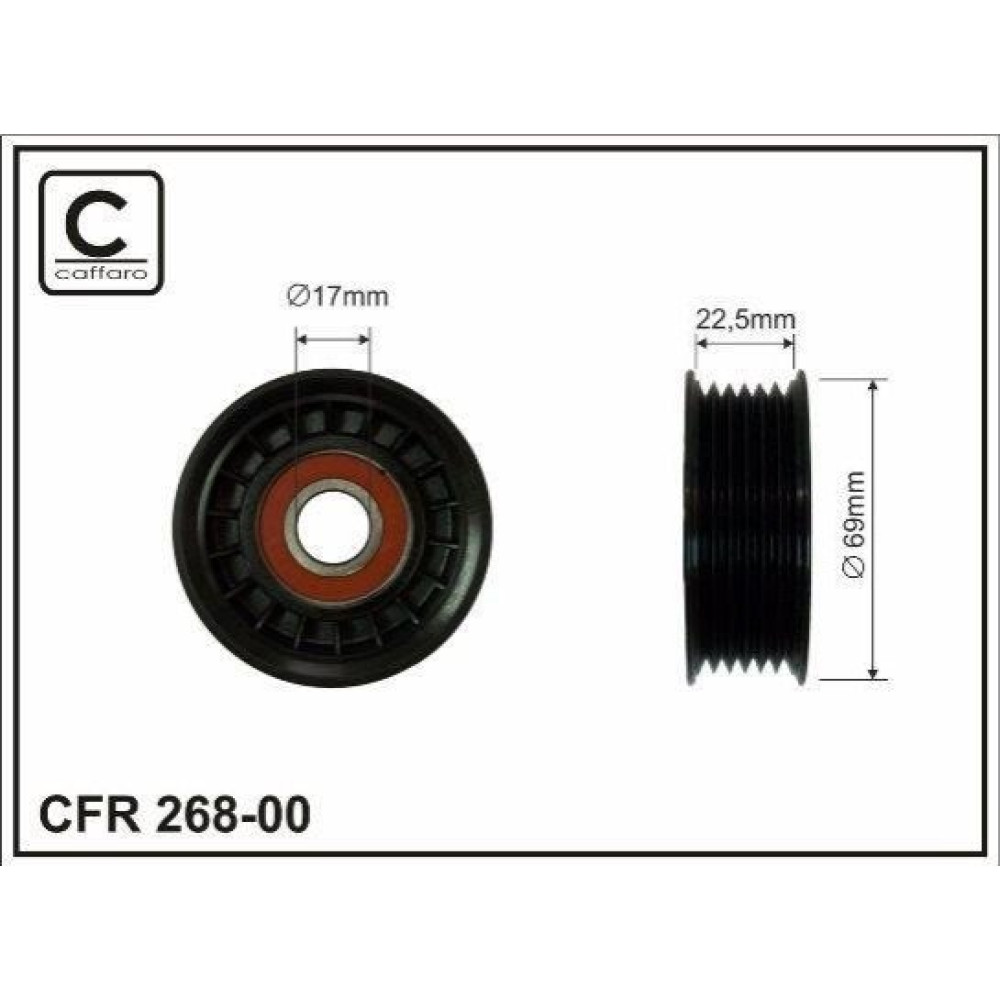 Ролик натяжной CAFFARO 26800