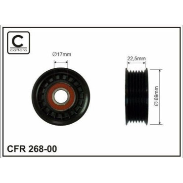 Ролик натяжной CAFFARO 26800