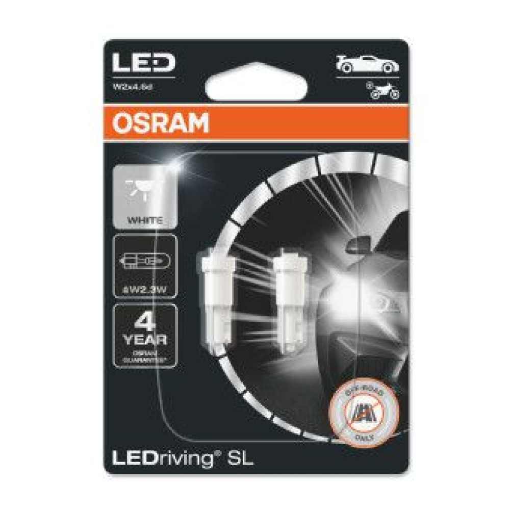 Автолампа допоміжного світла 0.25W 12V W2X4.6D OSRAM 2723dwp02b