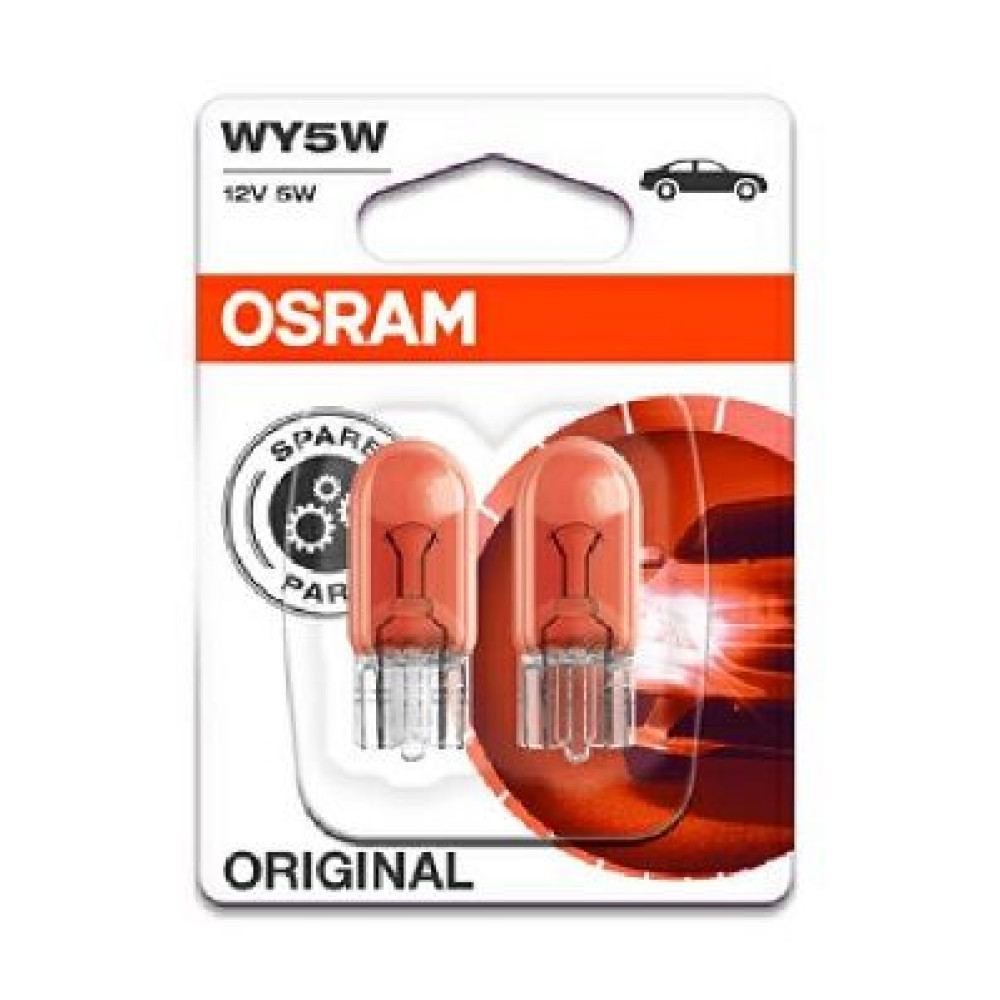 Лампа WY5W, WY5W 12V 5W W2,1X9,5D помаранчева OSRAM 282702b