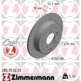 ZIMMERMANN 285353220 Диск тормозной ZIMMERMANN 285353220