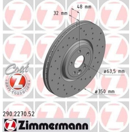 Диск гальмівний ZIMMERMANN 290227052