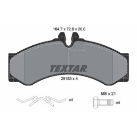 Комплект гальмівних колодок з 4 шт. дисків Textar 2915301