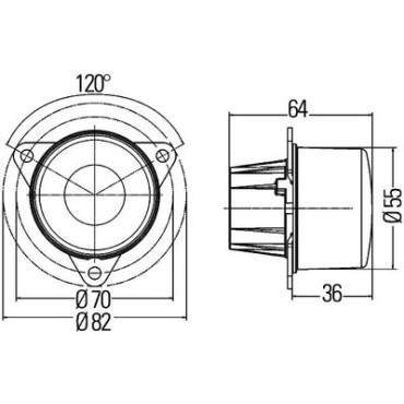 Ліхтар габаритний HELLA 2pf011172511