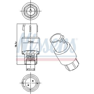 Датчик тиску хладогенту NISSENS 301001