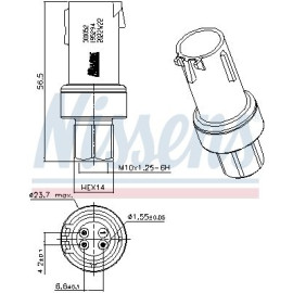 Датчик тиску хладогенту NISSENS 301052