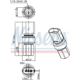 Датчик давления хладогента NISSENS 301098