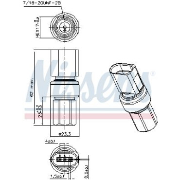 Датчик давления хладогента NISSENS 301098