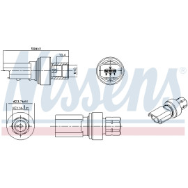 Датчик давления хладогента NISSENS 301136