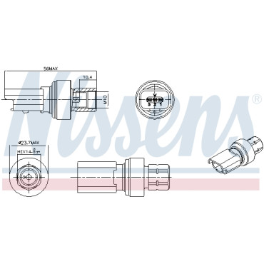 Датчик давления хладогента NISSENS 301136