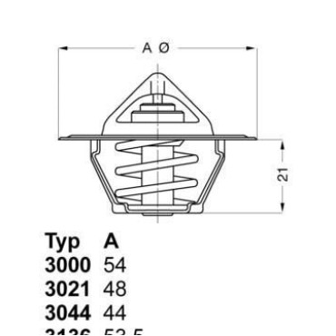 Термостат WAHLER 302192d50