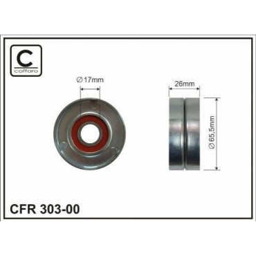 Ролик обвідий 65.5х26х17 CAFFARO 30300