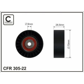 Ролик шкива CAFFARO 30522