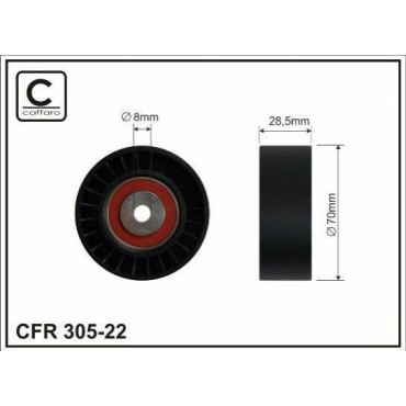 Ролик шкива CAFFARO 30522