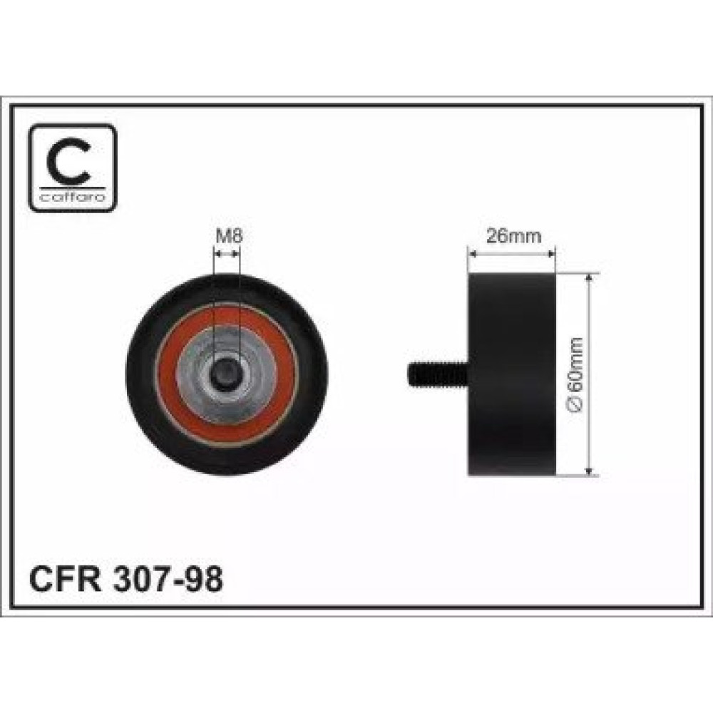 Ролик CAFFARO 30798