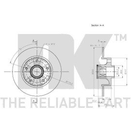 Диск гальмівний BREMBO 09a74211