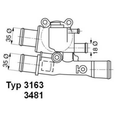 Термостат WAHLER 316388d