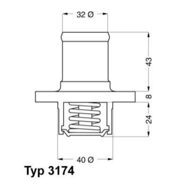 Термостат WAHLER 317489d
