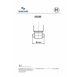Амортизатор підвіски SACHS 318202