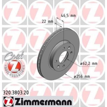 Диск тормозной ZIMMERMANN 320380320
