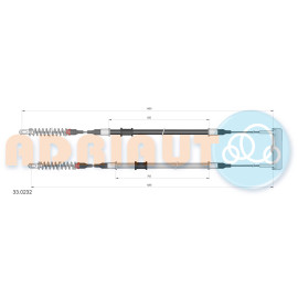 Трос ручного гальма ADRIAUTO 330232