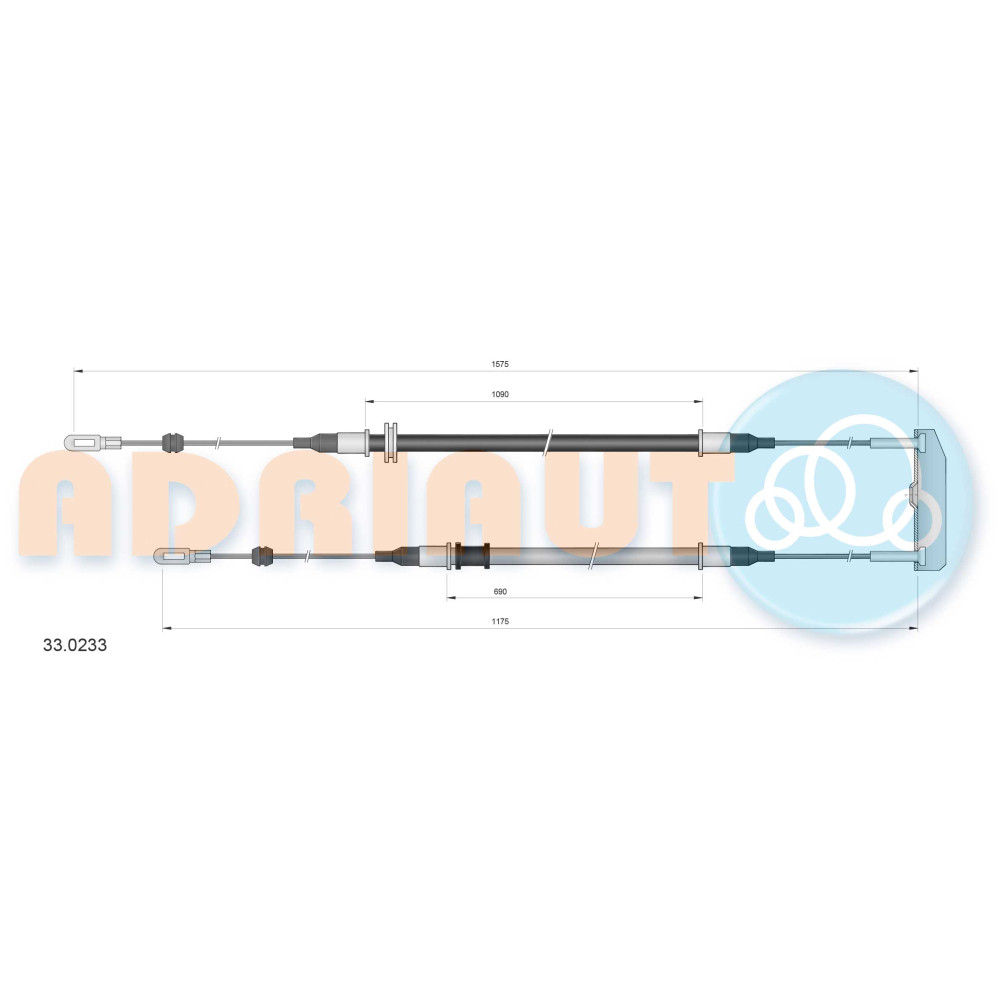 Трос ручного гальма ADRIAUTO 330233