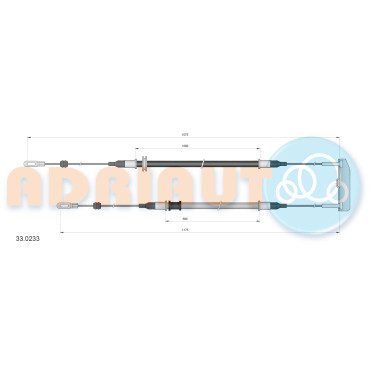 Трос ручного гальма ADRIAUTO 330233