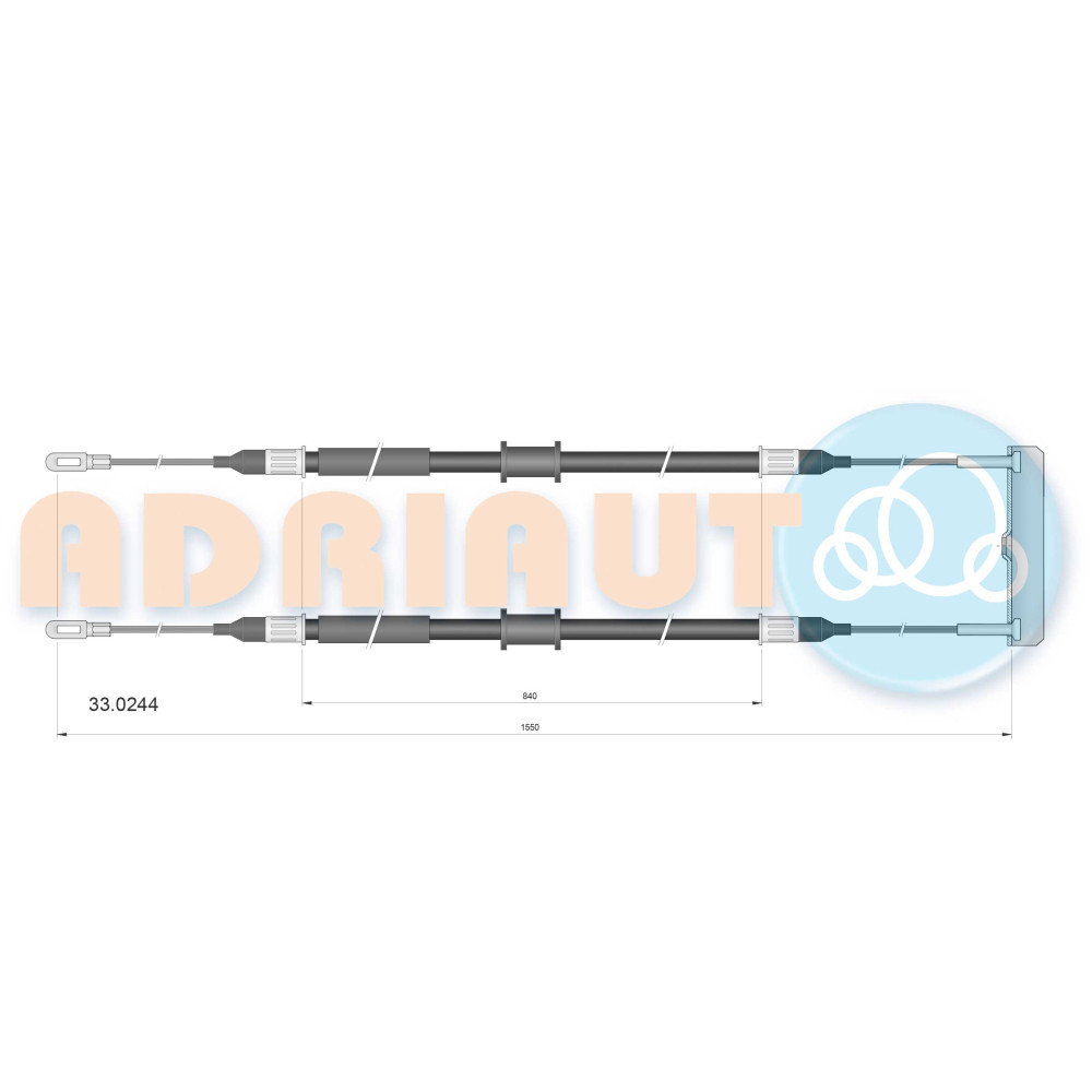 Трос ручного гальма ADRIAUTO 330244