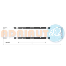 Трос ручного гальма ADRIAUTO 330244