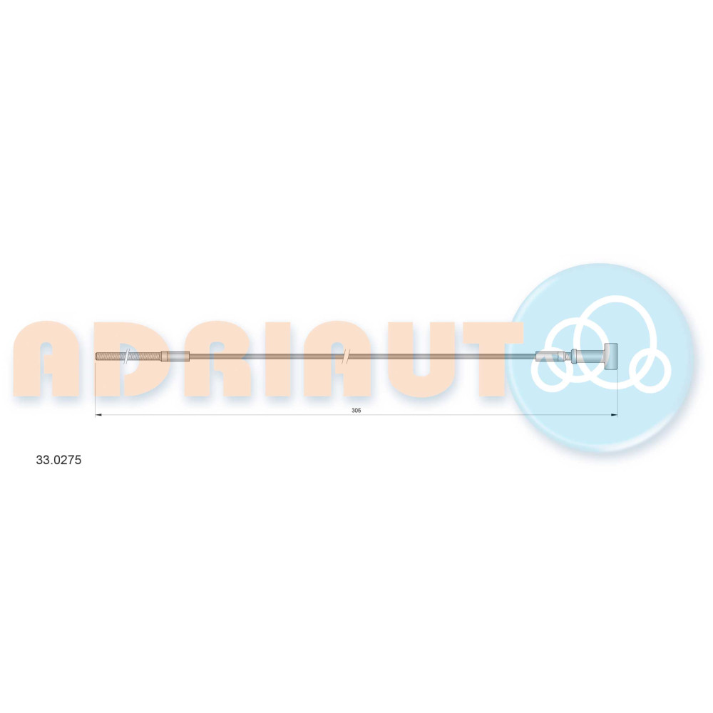 Трос ручного тормоза ADRIAUTO 330275