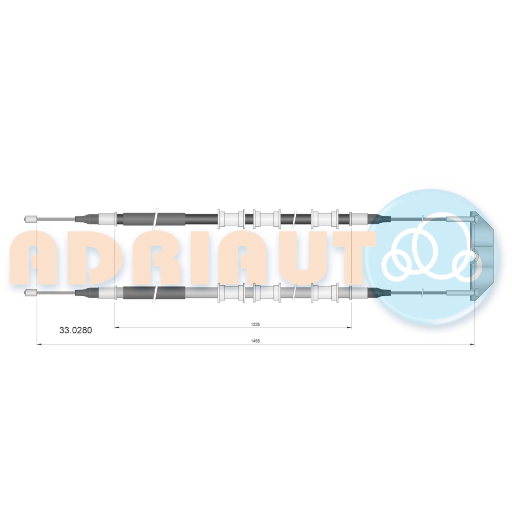 Трос ручного тормоза ADRIAUTO 330280