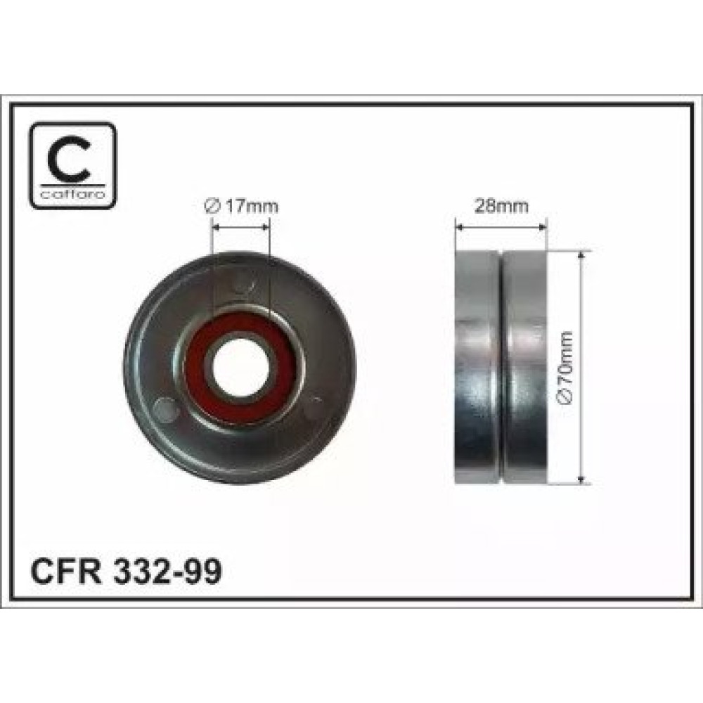 Ролик обводной CAFFARO 33299