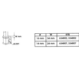 Амортизатор KYB 334802