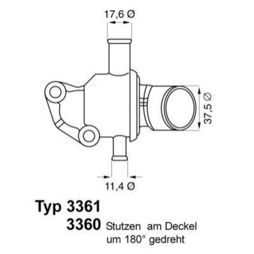 Термостат WAHLER 336087d