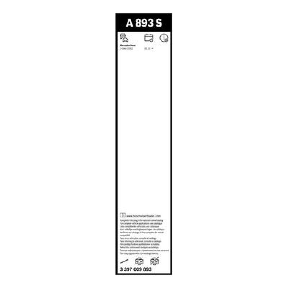 Комплект щеток стеклоочистителя BOSCH 3397009893