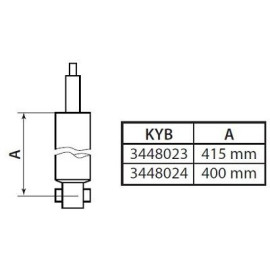 Амортизатор підвіски KYB 3448023