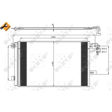 Радиатор кондиционера NRF 350064
