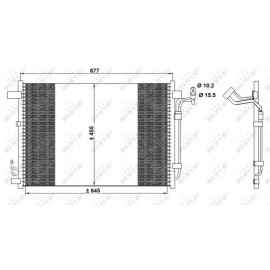 NRF 350094 Радиатор кондиционера NRF 350094