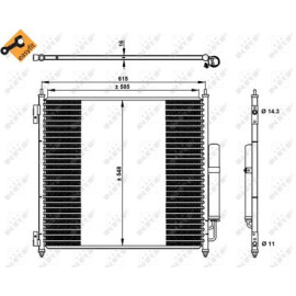 Радиатор кондиционера NRF 350336
