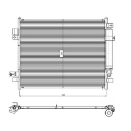 Радиатор кондиционера NRF 350418