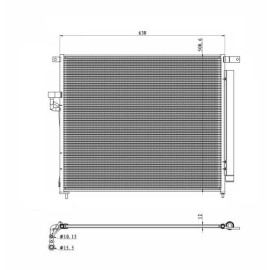 Радіатор кондиціонера NRF 350425