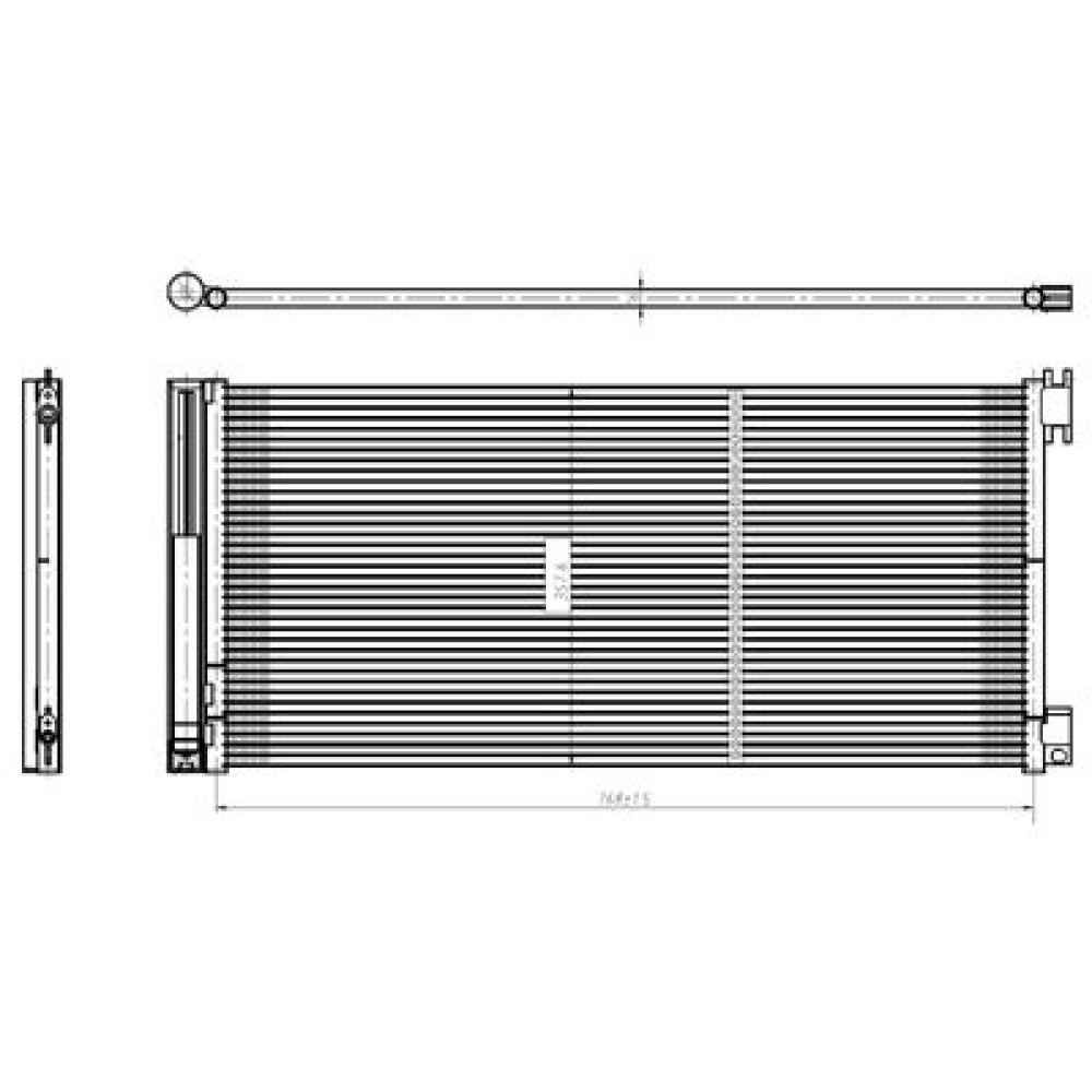 Радіатор кондиціонера NRF 350429