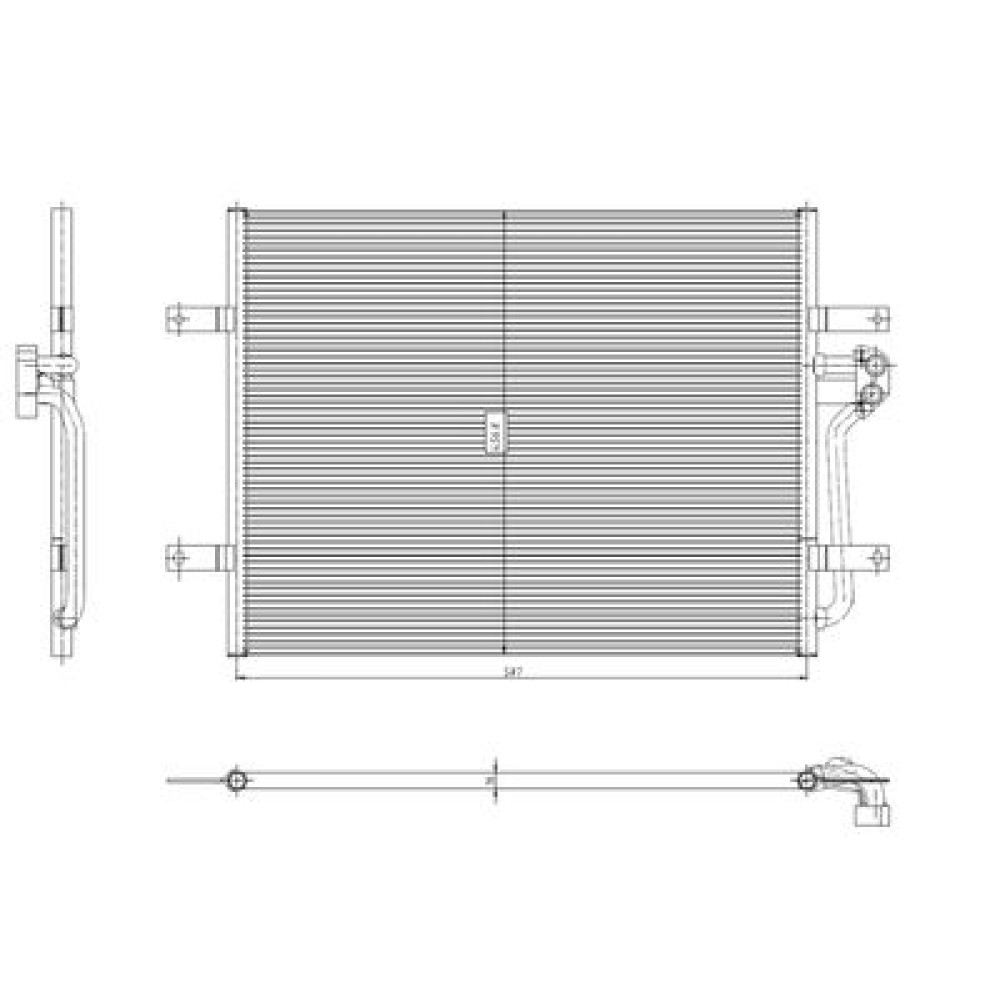 Радіатор кондиціонера NRF 350444