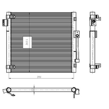 Радіатор кондиціонера NRF 350447
