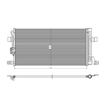 Радіатор кондиціонера NRF 350463