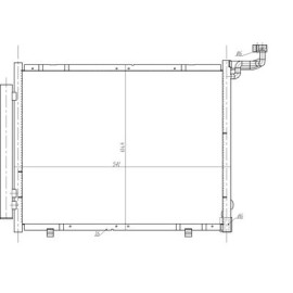 Радіатор кондиціонера NRF 350482